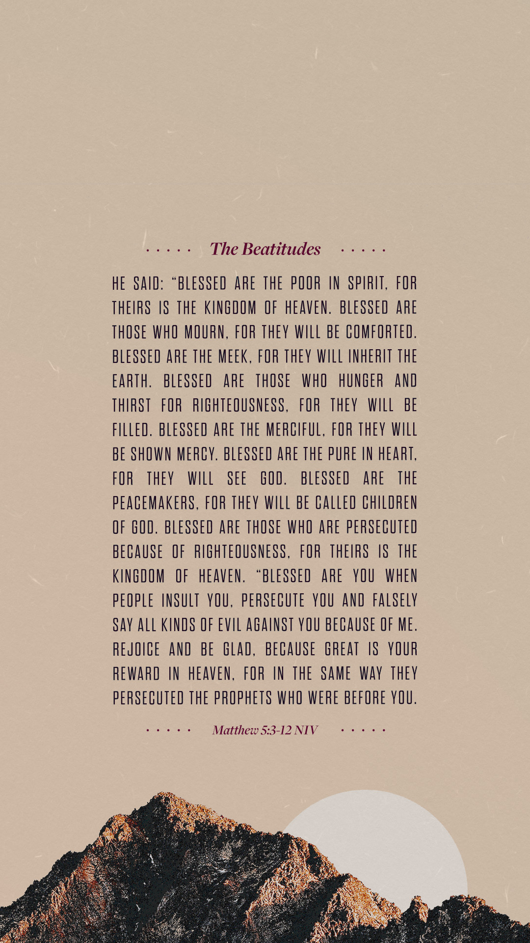 the beatitudes wallpaper